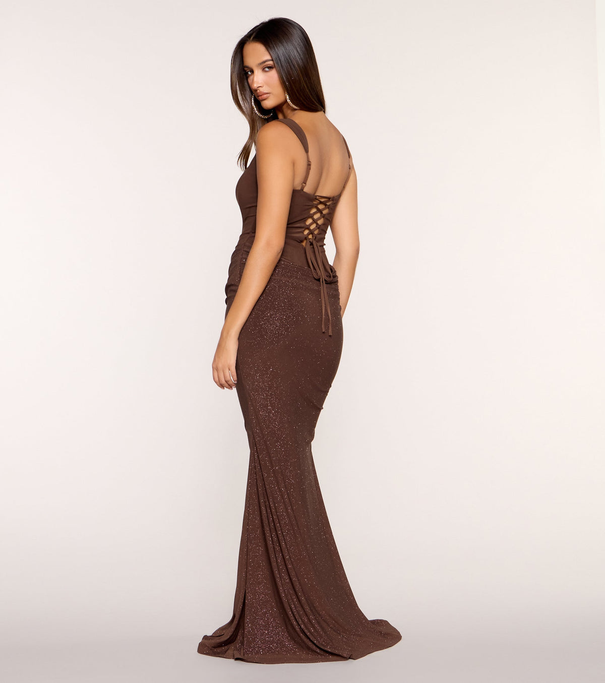 Vianne Glitter Corset Mermaid Formal Dress