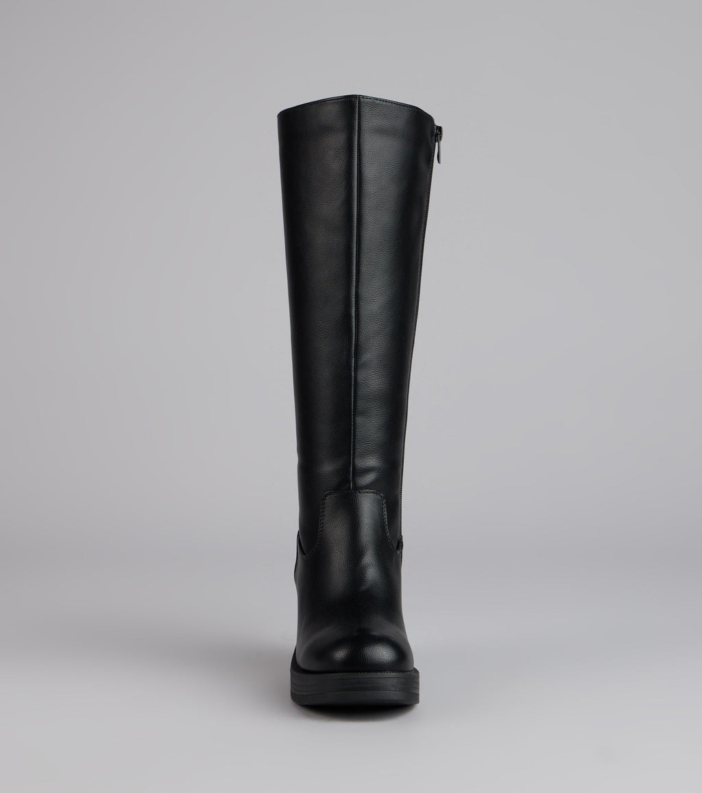 City Edge Wide Calf Platform Boots